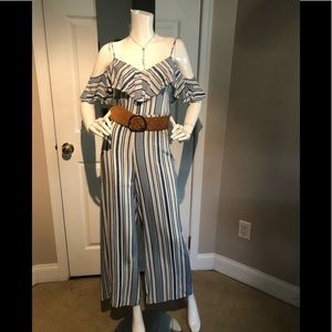 Flying Tomato 🍅 brand stripped jumpsuit